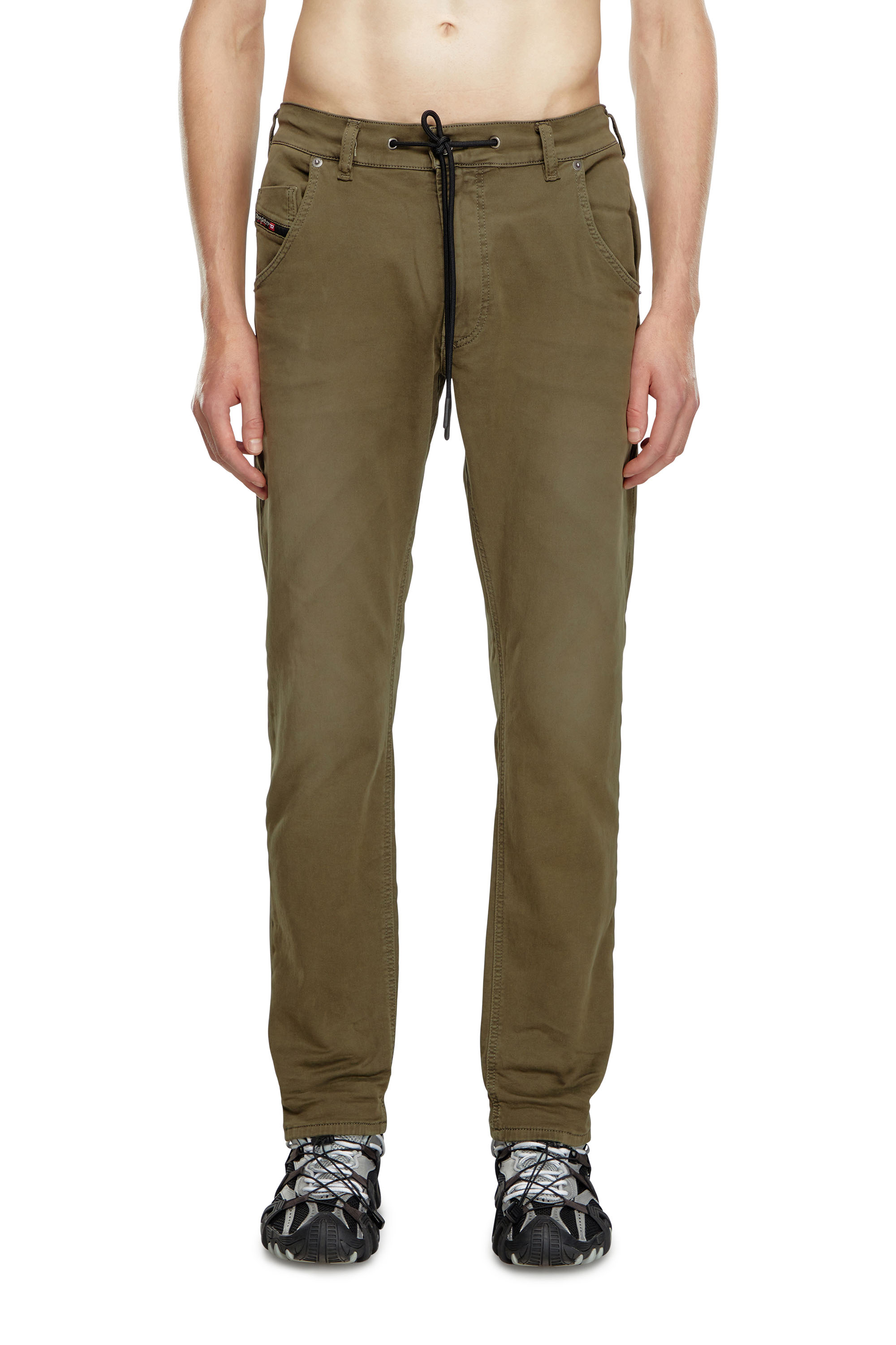 Diesel - Man's Regular 2032 D-Krooley Joggjeans® 0670M, Military Green - 1